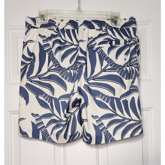 ORIGINAL‎ PENGUIN Palm Leaf Swim Shorts BARELY BLUE Size M - Picture 3 of 6